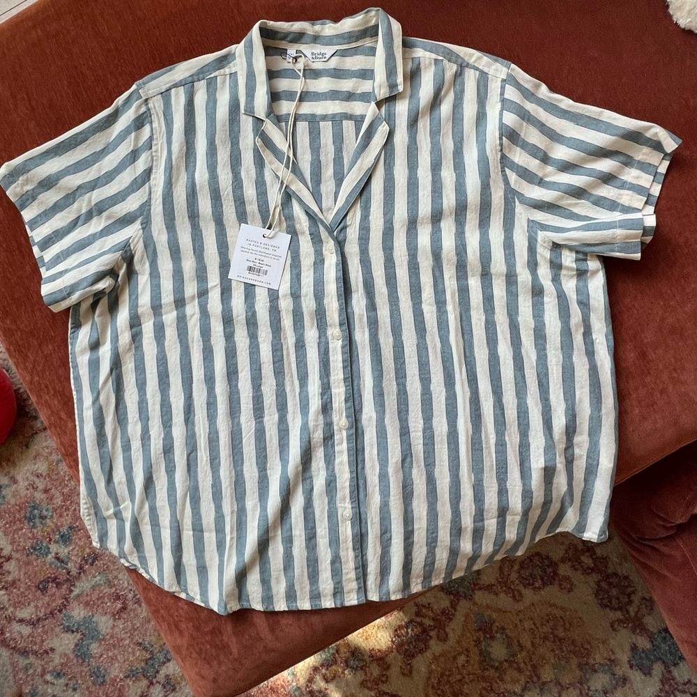 Bridge and Burn- Wren Shirt (Beach Stripe) XXL
